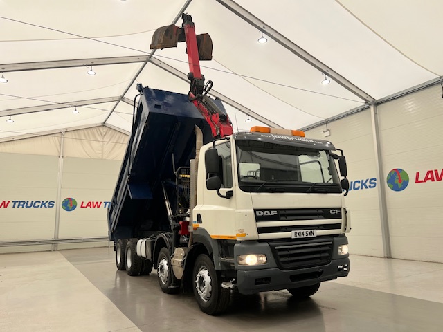 DAF CF85 410 8×4 Day Cab Steel Tipper Grab