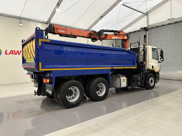 DAF CF75 310 6×4 Steel Tipper Grab Manual