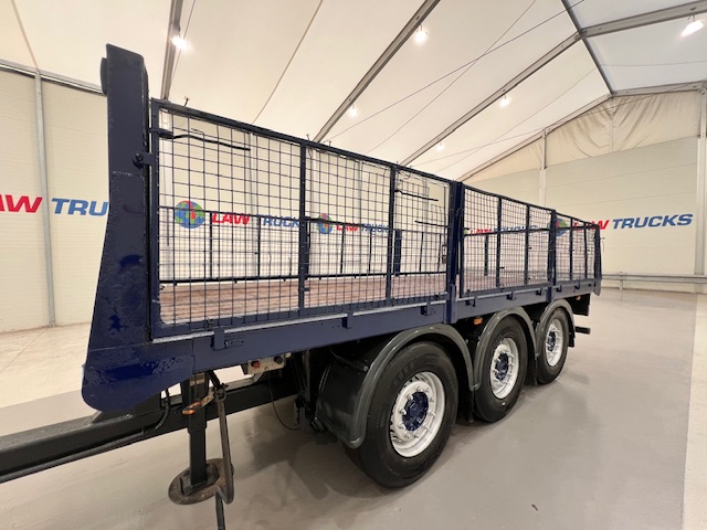 Wheelbase Tri Axle Flatbed Drawbar Trailer