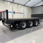 Montracon Tri Axle Flatbed Drawbar Trailer - thumbnail
