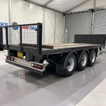 Montracon Tri Axle Flatbed Drawbar Trailer - thumbnail