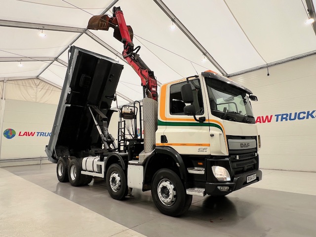 DAF CF 400 8×4 Day Cab Steel Tipper Grab