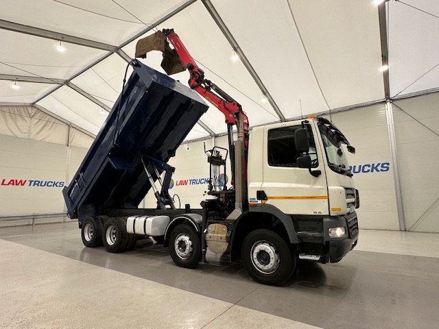 DAF CF85 410 8×4 Day Cab Steel Tipper Grab