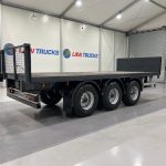 Montracon Tri Axle Flatbed Drawbar Trailer - thumbnail
