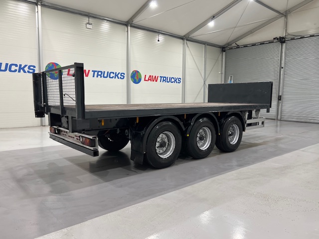 Montracon Tri Axle Flatbed Drawbar Trailer