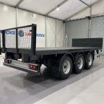 Montracon Tri Axle Flatbed Drawbar Trailer - thumbnail