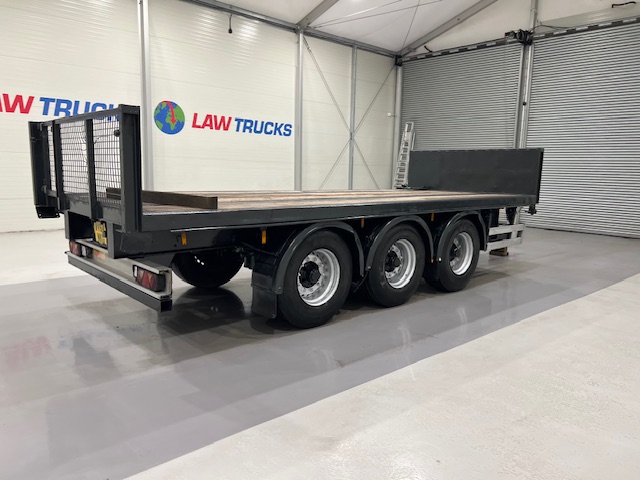 Montracon Tri Axle Flatbed Drawbar Trailer