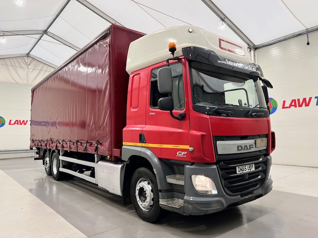 DAF CF 290 6×2 Rear Lift Sleeper Cab Curtainsider