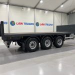 Montracon Tri Axle Flatbed Drawbar Trailer - thumbnail