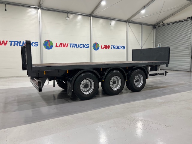 Montracon Tri Axle Flatbed Drawbar Trailer