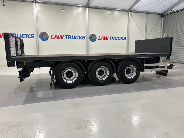 Montracon Tri Axle Flatbed Drawbar Trailer