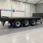 Montracon Tri Axle Flatbed Drawbar Trailer - thumbnail
