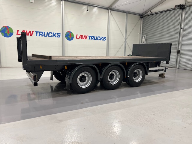 Montracon Tri Axle Flatbed Drawbar Trailer
