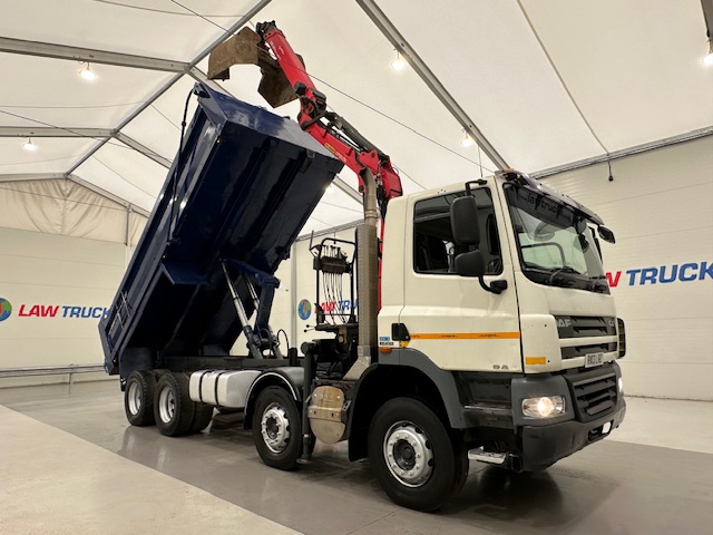 DAF CF85 410 8×4 Day Cab Steel Tipper Grab
