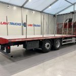Scania P280 6×2 Rear Lift Flatbed with Crane - thumbnail