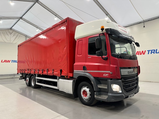 DAF CF 290 6×2 Rear Lift Sleeper Cab Curtainsider