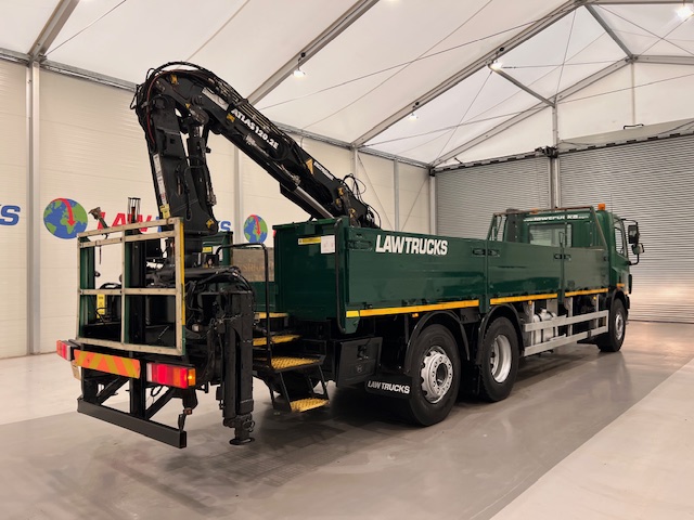 DAF CF75 310 6×2 Day Cab Dropside Crane