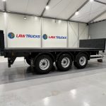 Montracon Tri Axle Flatbed Drawbar Trailer - thumbnail