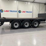 Montracon Tri Axle Flatbed Drawbar Trailer - thumbnail