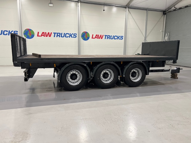 Montracon Tri Axle Flatbed Drawbar Trailer