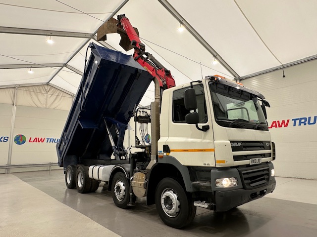 DAF CF85 410 8×4 Day Cab Steel Tipper Grab