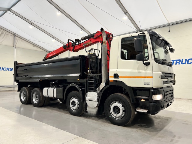 DAF CF85 410 8×4 Day Cab Steel Tipper Grab