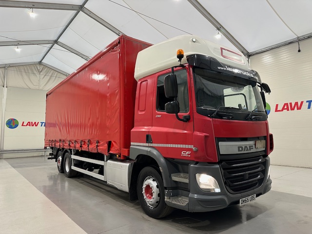 DAF CF 290 6×2 Rear Lift Sleeper Cab Curtainsider