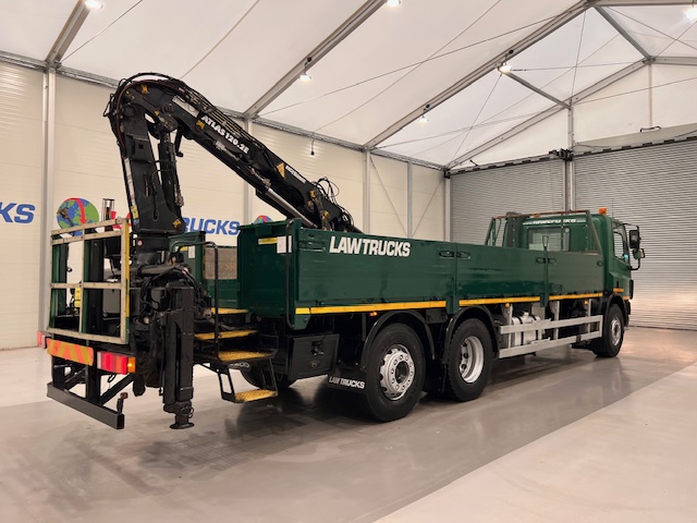 DAF CF75 310 6×2 Day Cab Dropside Crane