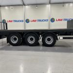 Montracon Tri Axle Flatbed Drawbar Trailer - thumbnail