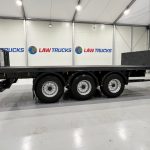 Montracon Tri Axle Flatbed Drawbar Trailer - thumbnail