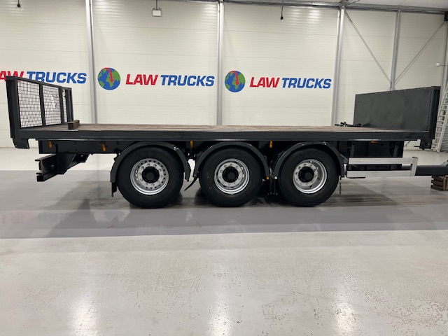 Montracon Tri Axle Flatbed Drawbar Trailer