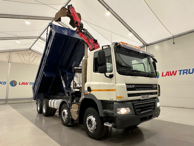 DAF CF85 410 8×4 Day Cab Steel Tipper Grab