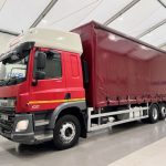 DAF CF 290 6×2 Rear Lift Sleeper Cab Curtainsider - thumbnail