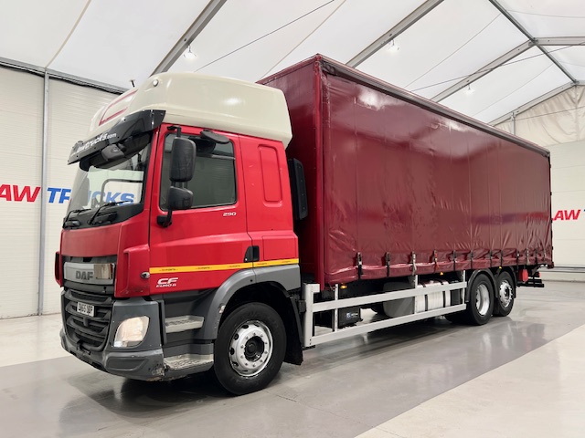 DAF CF 290 6×2 Rear Lift Sleeper Cab Curtainsider
