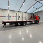 Scania P280 6×2 Rear Lift Flatbed with Crane - thumbnail