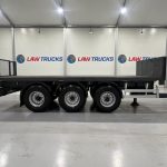 Montracon Tri Axle Flatbed Drawbar Trailer - thumbnail