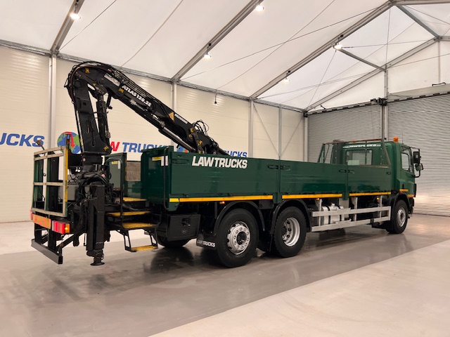 DAF CF75 310 6×2 Day Cab Dropside Crane
