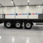 Montracon Tri Axle Flatbed Drawbar Trailer - thumbnail