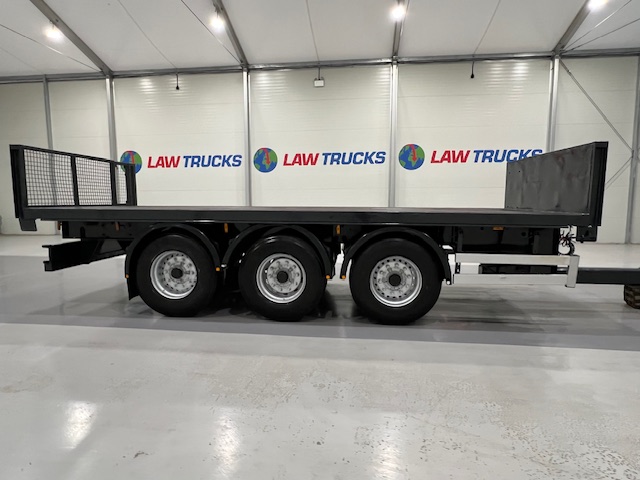 Montracon Tri Axle Flatbed Drawbar Trailer