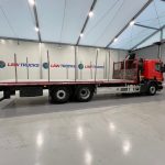 Scania P280 6×2 Rear Lift Flatbed with Crane - thumbnail
