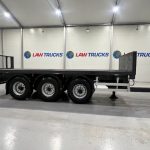 Montracon Tri Axle Flatbed Drawbar Trailer - thumbnail