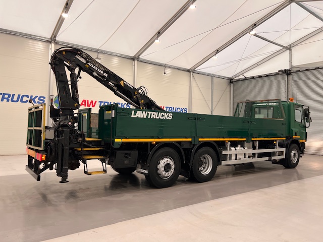 DAF CF75 310 6×2 Day Cab Dropside Crane