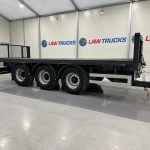 Montracon Tri Axle Flatbed Drawbar Trailer - thumbnail