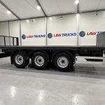 Montracon Tri Axle Flatbed Drawbar Trailer - thumbnail