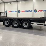 Montracon Tri Axle Flatbed Drawbar Trailer - thumbnail