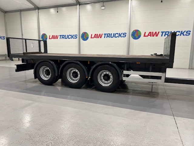 Montracon Tri Axle Flatbed Drawbar Trailer