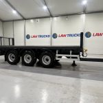 Montracon Tri Axle Flatbed Drawbar Trailer - thumbnail