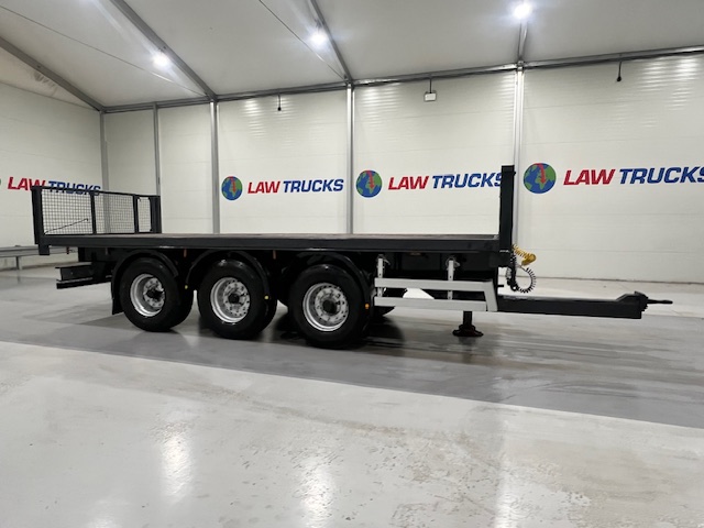 Montracon Tri Axle Flatbed Drawbar Trailer