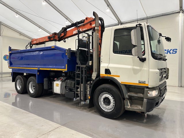 DAF CF75 310 6×4 Steel Tipper Grab Manual