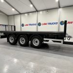 Montracon Tri Axle Flatbed Drawbar Trailer - thumbnail